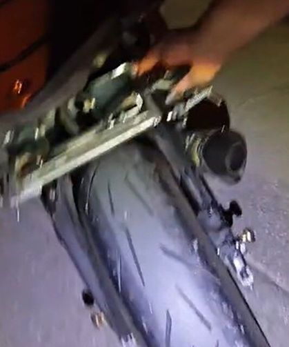 Manisa'da katlanır plakalı motosiklete 156 bin TL ceza