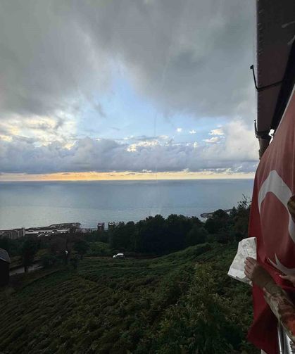Rize'de denizde hortum