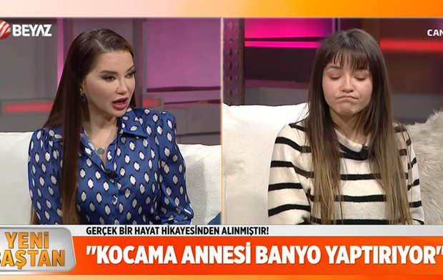 Stüdyoda şok itiraf: Eşini annesi yıkıyor