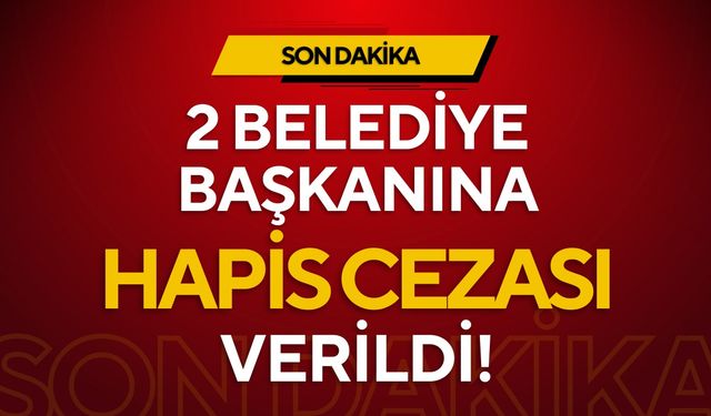 Tunceli ve Ovacık belediye başkanlarına hapis cezası verildi