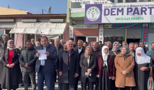 Van Dem Parti ilçe başkanlıklarından ortak açıklama: "Kayyum ve antidemokratik saldırılara son verilmeli"