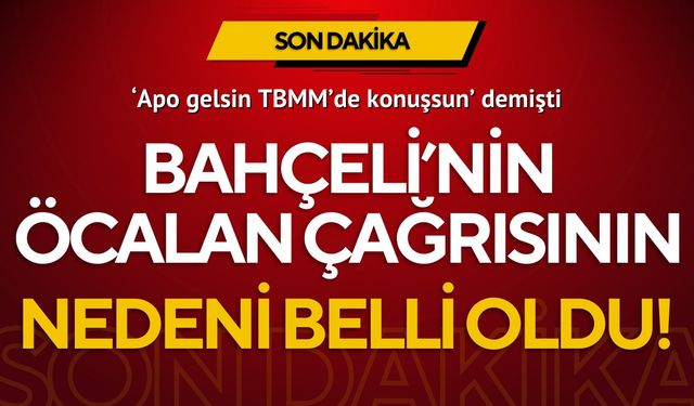 Devlet Bahçeli inisiyatif aldı!