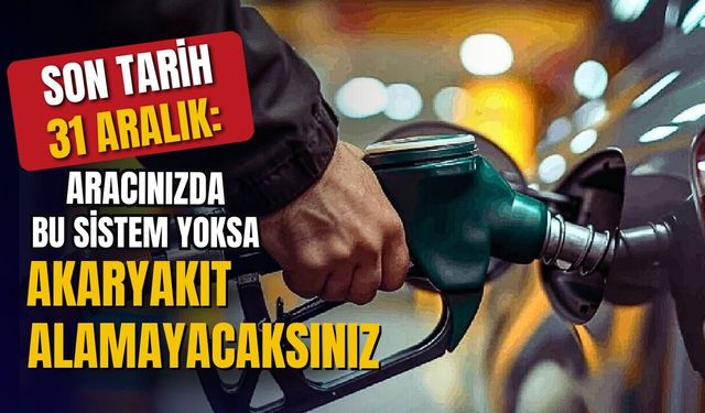 Aracına bu sistemi taktırmayan sürücü akaryakıt alamayacak