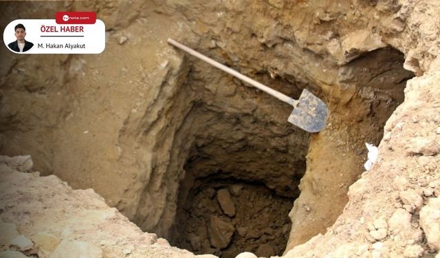 Türbe yanındaki define avı acı bitti