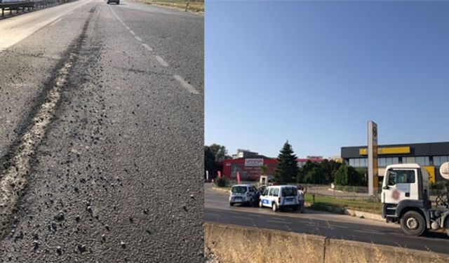 Yola beton döken kamyon sahibine ceza kesildi