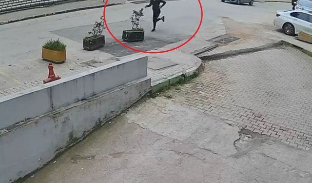 Emlakçının bacağından vurulduğu anlar kamerada