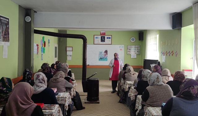 Gebe bilgilendirme toplantısı hayata geçirildi