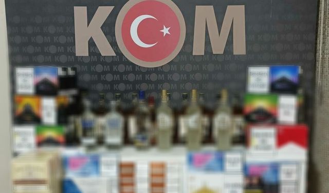 Kaçak tütün ve alkol taşıyan 4 şahıs yakaladı