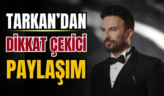 Tarkan'dan paylaşım: 'Vereceksen Huzur Ver'