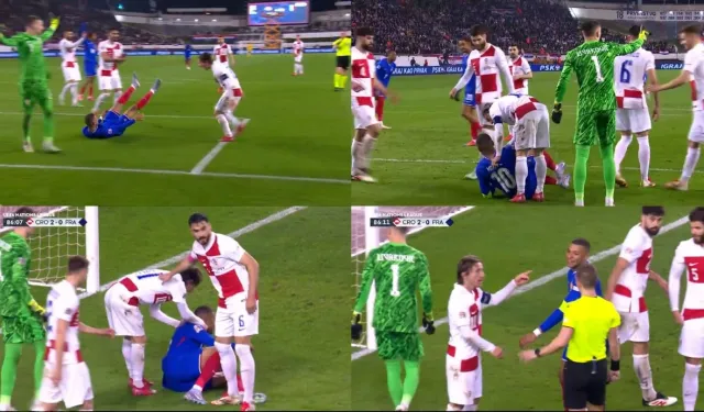 Modric, Mbappe’yi az daha dövecekti!