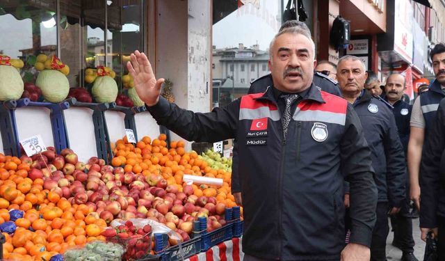 Kaldırım işgal eden esnafa ceza
