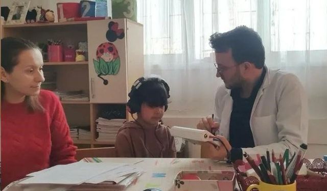 Öğrenciler işitme ve tarama testinden geçirildi
