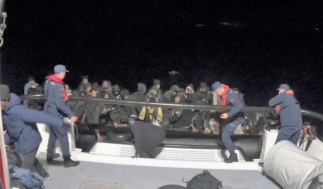 İzmir'de 46 düzensiz göçmen yakalandı