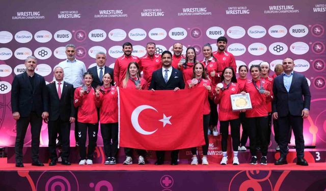 Avrupa Güreş Şampiyonası’nda tarihi başarı