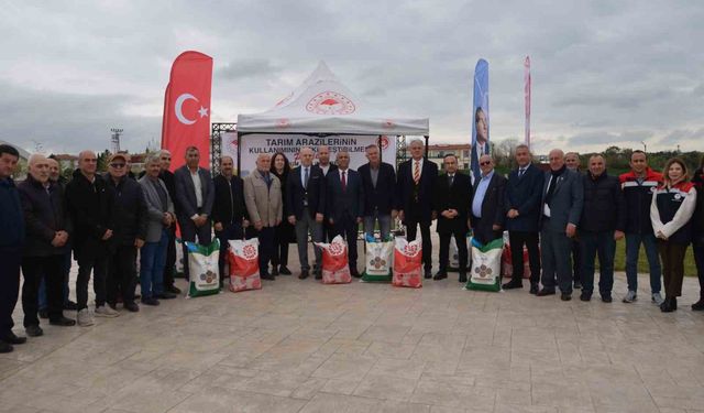 Üreticilere fasulye ve ayçiçeği tohumu desteği