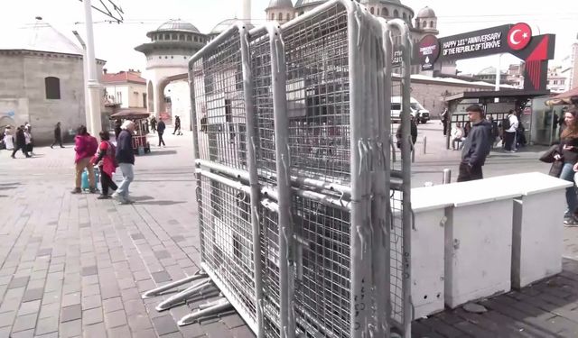 1 Mayıs öncesi Taksim'de yine bariyerli abluka