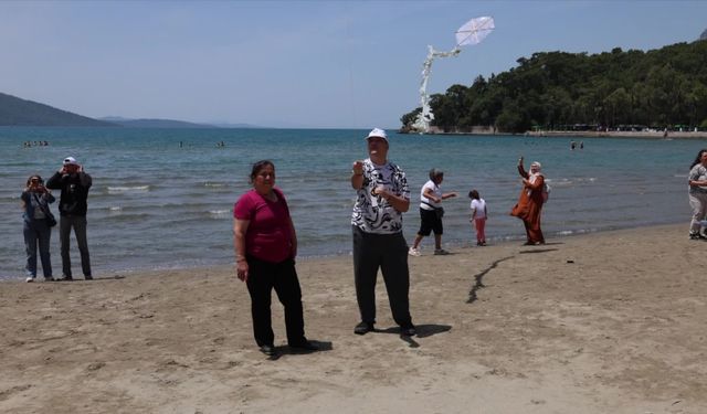 Muğla'da engelsiz uçurtmalar gökyüzüyle buluştu