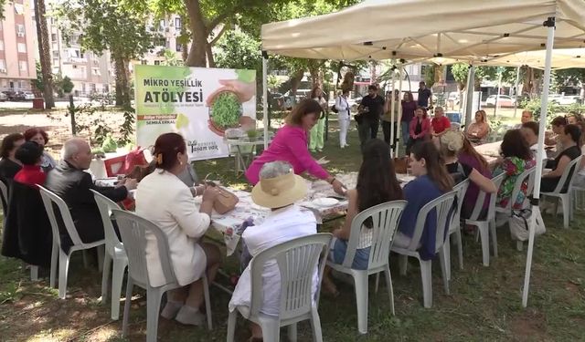 Muratpaşa Belediyesi'nden Mikro Yeşillik Atölyesi 