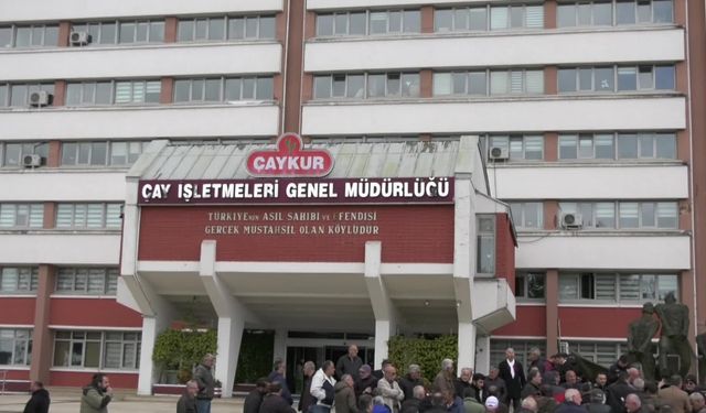 Rize'de 'çay fiyatı' protestosu
