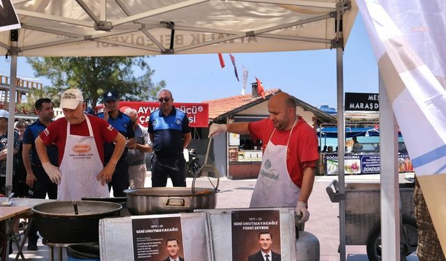 Ayvalık Belediyesi'nden Ferdi Zeyrek için lokma hayrı