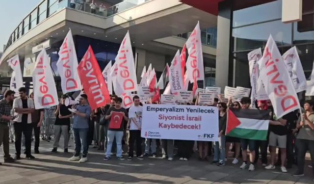 Devrim Hareketi'nden İsrail Büyükelçiliği önünde protesto: İsrail'in İran’a gerçekleştirdiği saldırılar bölgemizin tarumar edilmesi sürecinin yeni bir adımıdır