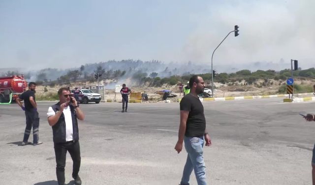 Foça’daki orman yangınına havadan ve karadan müdahale sürüyor: 4 kişi gözaltında 