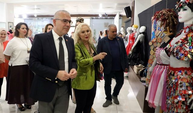 Geri dönüşüm sanatla buluştu: “Engelsiz dönüşüm sergisi” açıldı