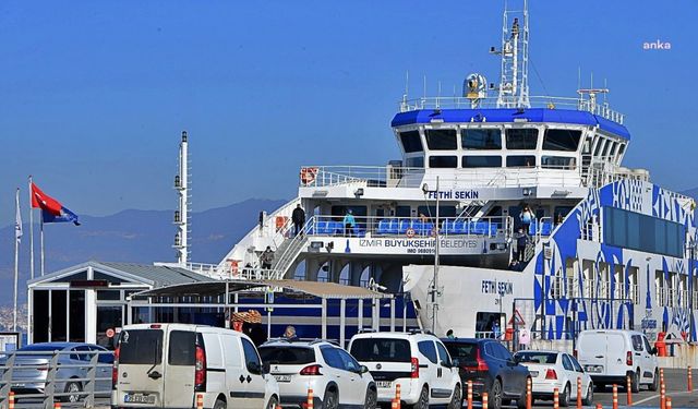 İzmir'de feribot sefer ve ücret tarifesine düzenleme