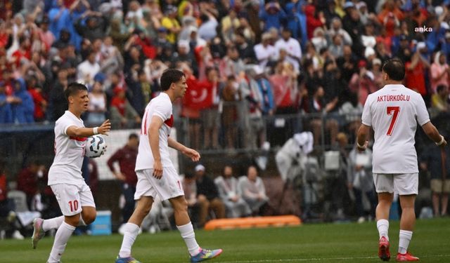  Türkiye, hazırlık maçında  ABD'yi 2-1 mağlup etti