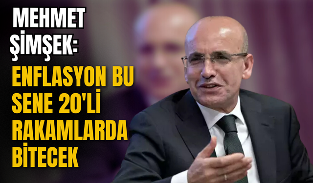 Bakan Şimşek'ten enflasyon açıklaması