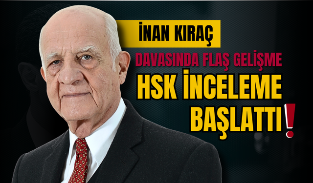 İnan Kıraç Davasında Flaş Gelişme: HSK İnceleme Başlattı