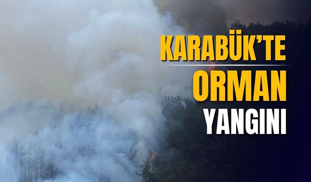 Karabük'te orman yangını paniği: 3 helikopter ve 161 personelle müdahale sürüyor