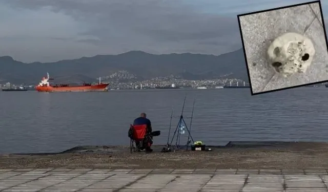 İzmir’de Balık Tutarken Dehşet! Oltasına İnsan Kafatası Takıldı