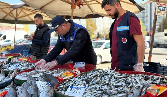 BALIK TEZGÂHLARINA SİNCAN BELEDİYESİ ZABITA EKİPLERİNDEN SIKI DENETİM