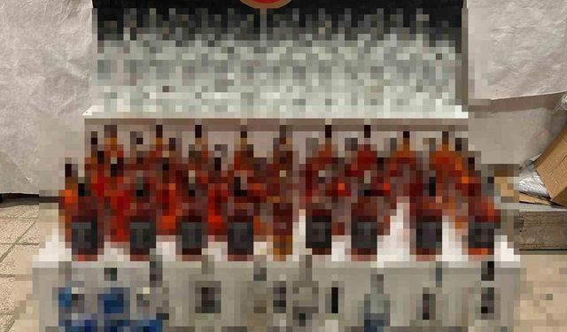 Eskişehir’de 128 şişe kaçak alkol ele geçirildi