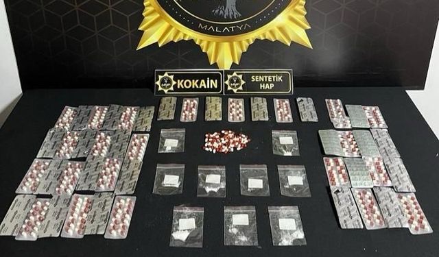 Malatya’da uyarıcı madde operasyonu: 3 tutuklama