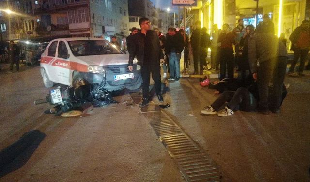 Isparta’da otomobille motosiklet çarpıştı: 2 yaralı