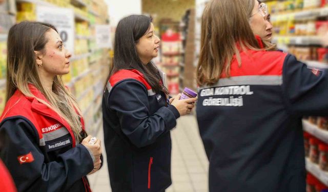 Eskişehir'de yılbaşı öncesi gıdaya yakın takip