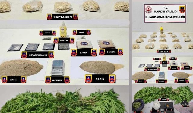 Mardin'de uyuşturucu operasyonunda 5 şüpheli tutuklandı