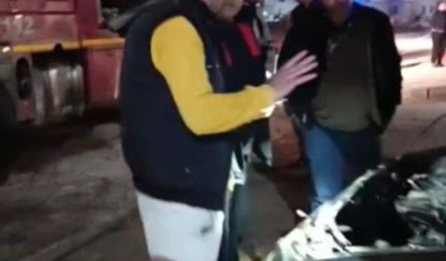 Osmaniye'de park halindeki otomobilde yangın