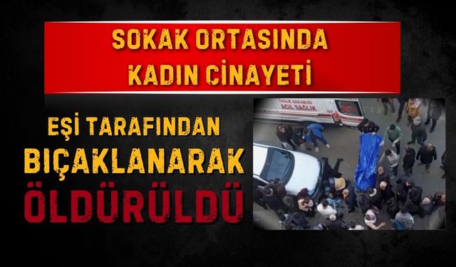 Sokak ortasında kadın cinayeti! Eşi tarafından bıçaklanarak öldürüldü