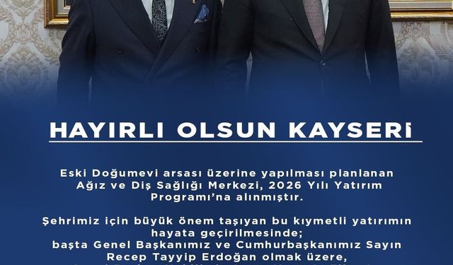 AK Parti İl Başkanı Okandan'dan 'Diş Sağlığı Merkezi' teşekkürü