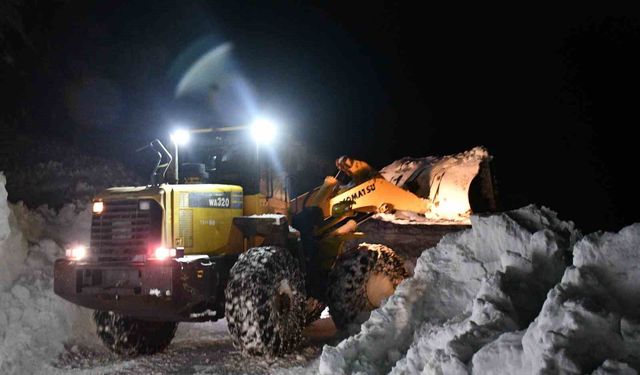 Beytüşşebap'ta kar kalınlığı 2 metreyi buldu