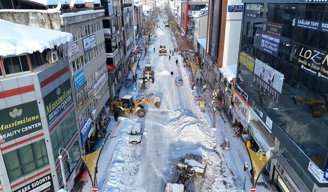 Bingöl'de kar temizliği sürüyor