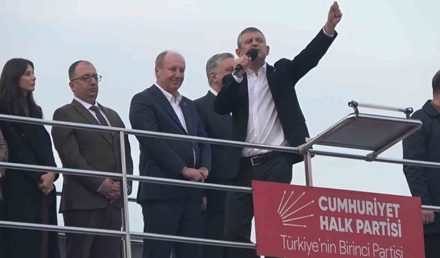 CHP Genel Başkanı Özel, Yalova'daki mitingde konuştu