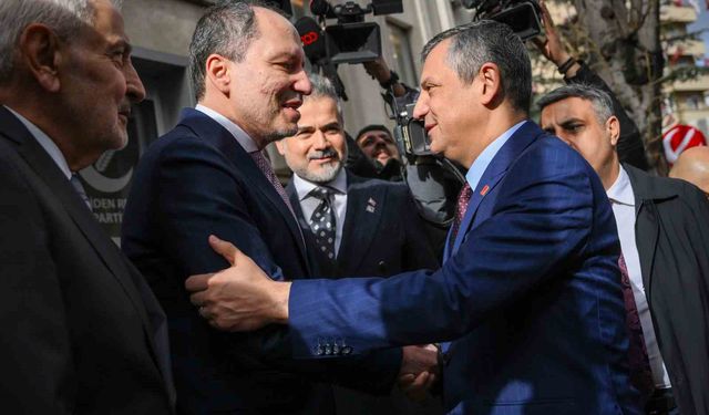 CHP Genel Başkanı Özel'den Yeniden Refah Partisi Genel Başkanı Erbakan'a ziyaret