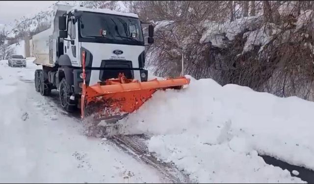 Çığ riski nedeniyle kapalı 30 köy yolu için çalışma başlatıldı