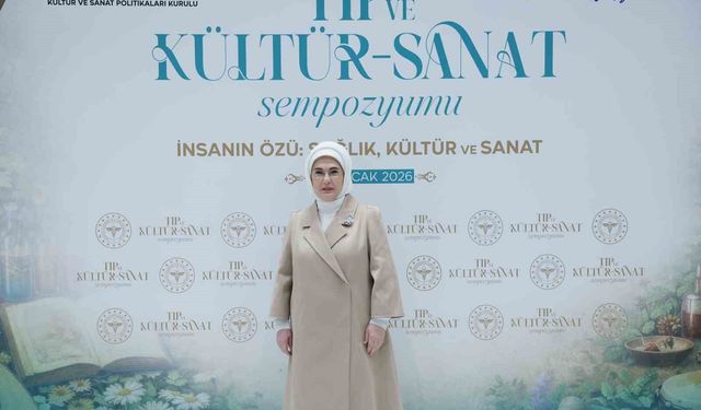 Emine Erdoğan, 'Tıp ve Kültür-Sanat Sempozyumu'nda konuştu: