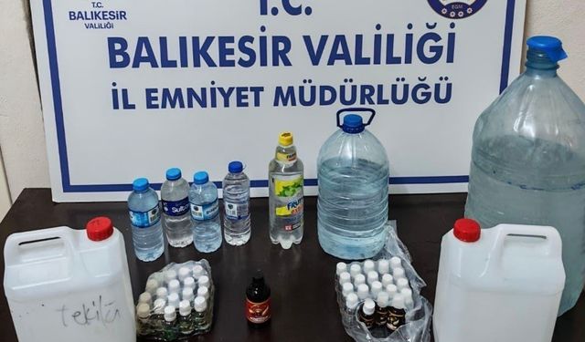 Erdek'te kaçak içki operasyonu