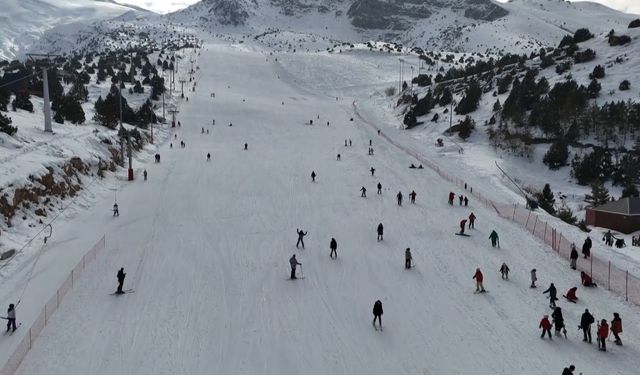 Ergan Kayak Merkezinde hafta sonu yoğunluğu